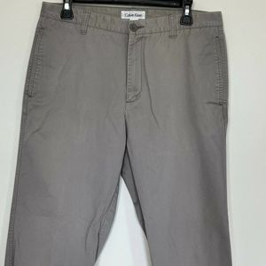 Calvin Klein Khakis Chinos Size‎ 32x29 Beige Straight Leg Y2K (tag 32x30) Cotton